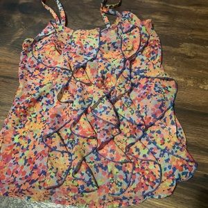 Flirty summer tank with bright bold colors